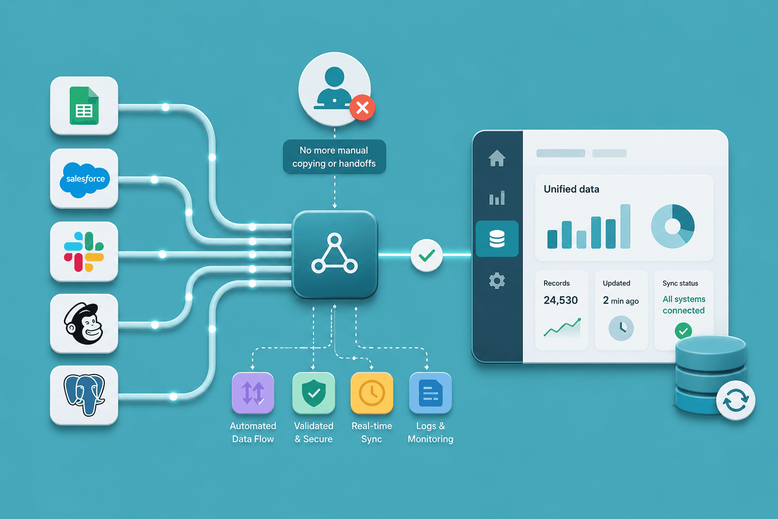 Stop making people behave like middleware. system illustration